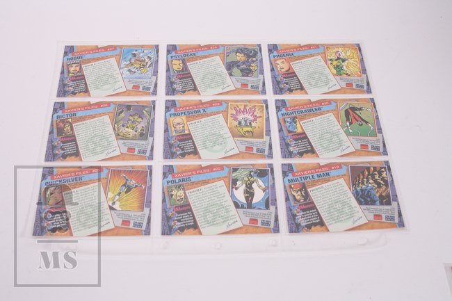 Colección Completa 100 Cartas / Trading Cards X-Men Series 2 Marvel - Skybox 1993 + 2 Chase Cards