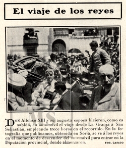 Press Clipping 1906 Nuevo Mundo Sheet - The Journey of the Kings, Alfonso XIII, Soria