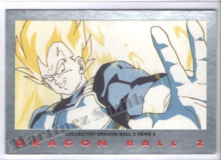 Card Dragon Ball Z Series 2 Number 1 - Vegeta - Bird Studio 1989