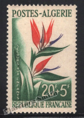 Argelia 1958 Yvert 351 Ayuda para los Niños, Flora, Plants- MNH